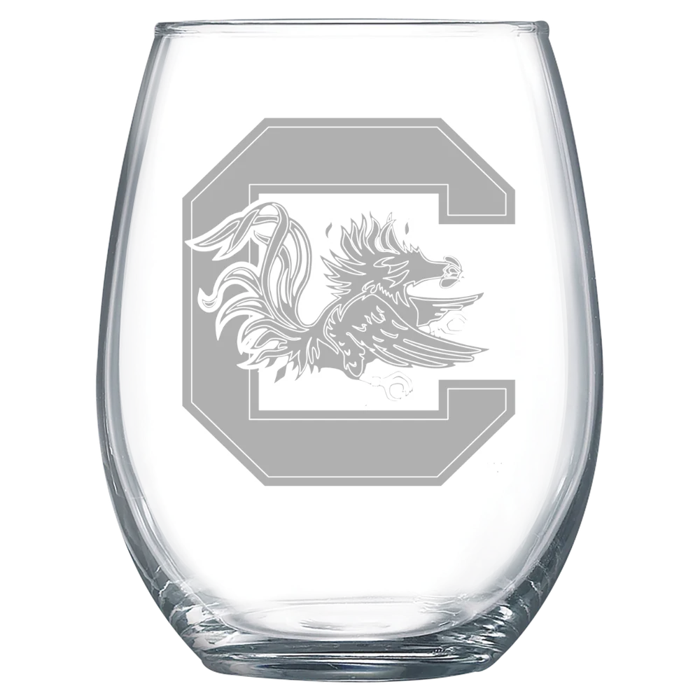 University of South Carolina, Columbia Polar Camel 15 oz. Stemless Wine Glass