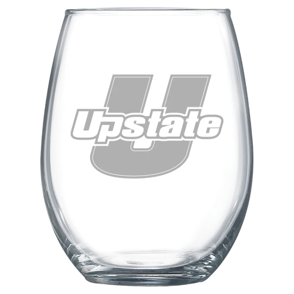 University of South Carolina Upstate Polar Camel 15 oz. Stemless Wine Glass