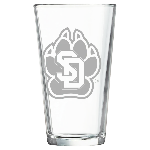 University of South Dakota Polar Camel 16 oz. Pint Mixing Glass