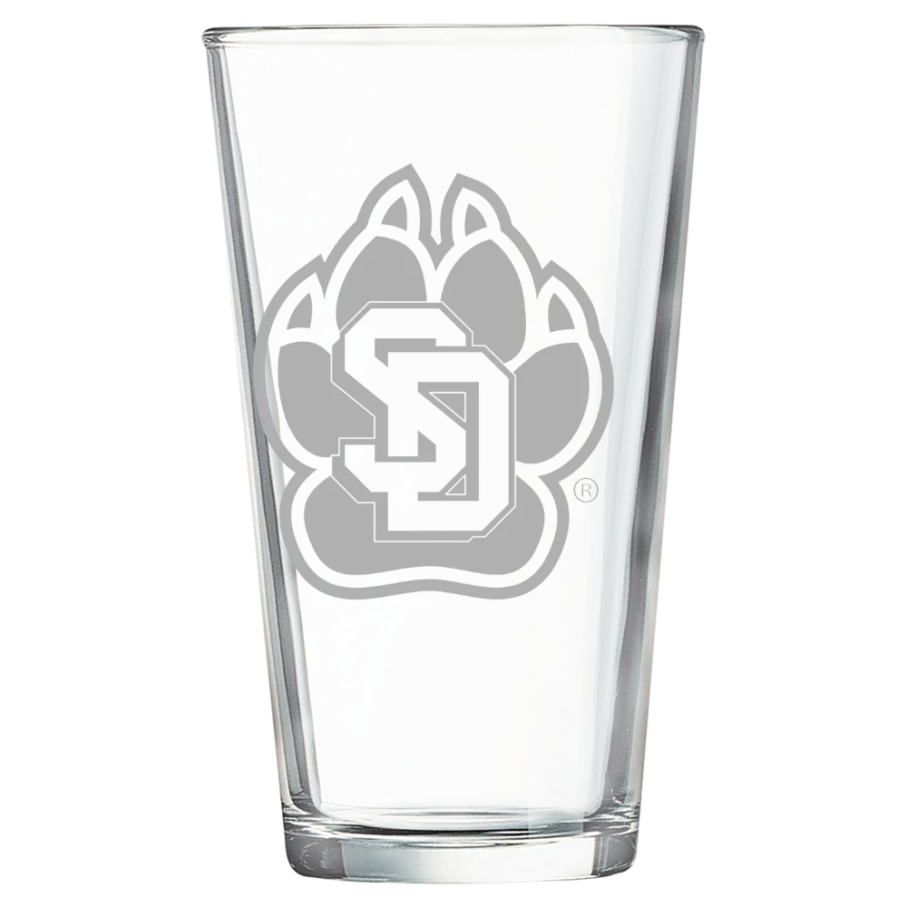 University of South Dakota Polar Camel 16 oz. Pint Mixing Glass