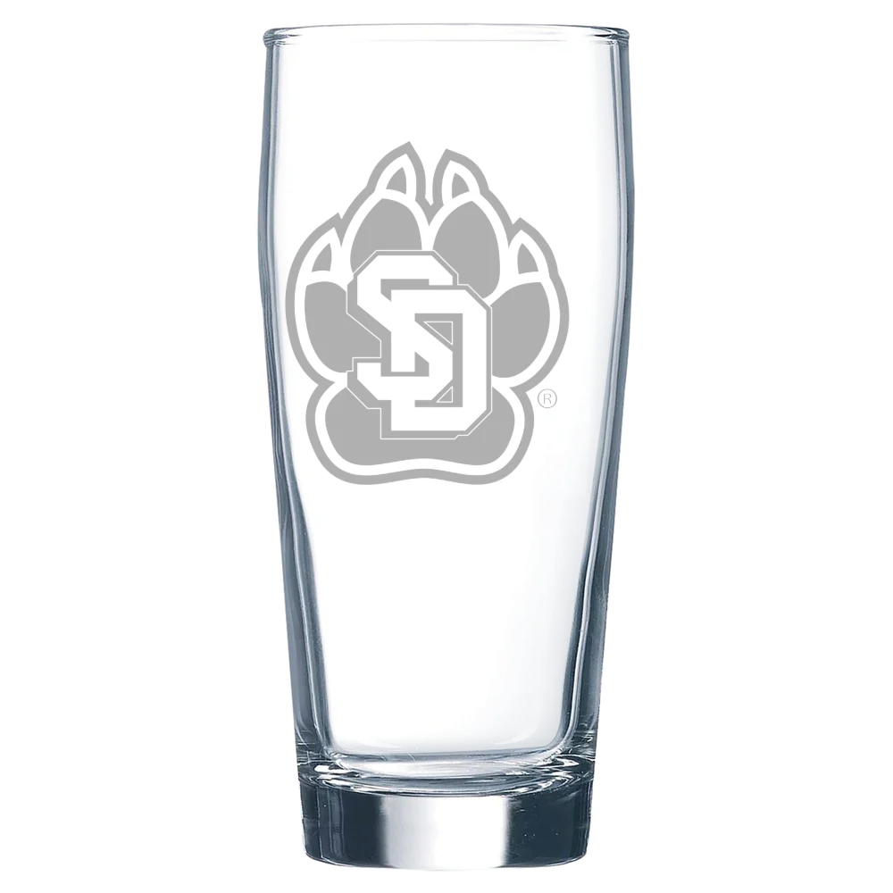 University of South Dakota Polar Camel 16 oz. Willi Becher Beer Glass