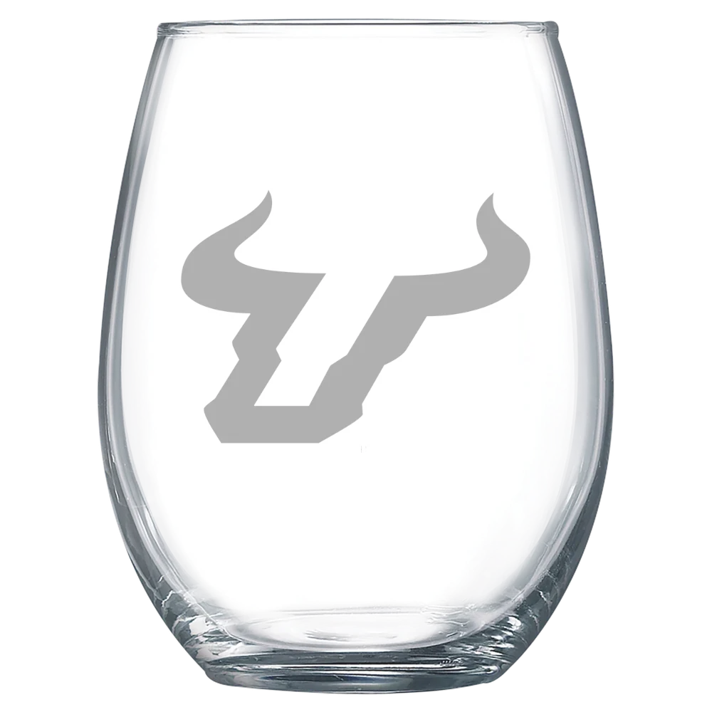 University of South Florida Polar Camel 15 oz. Stemless Wine Glass