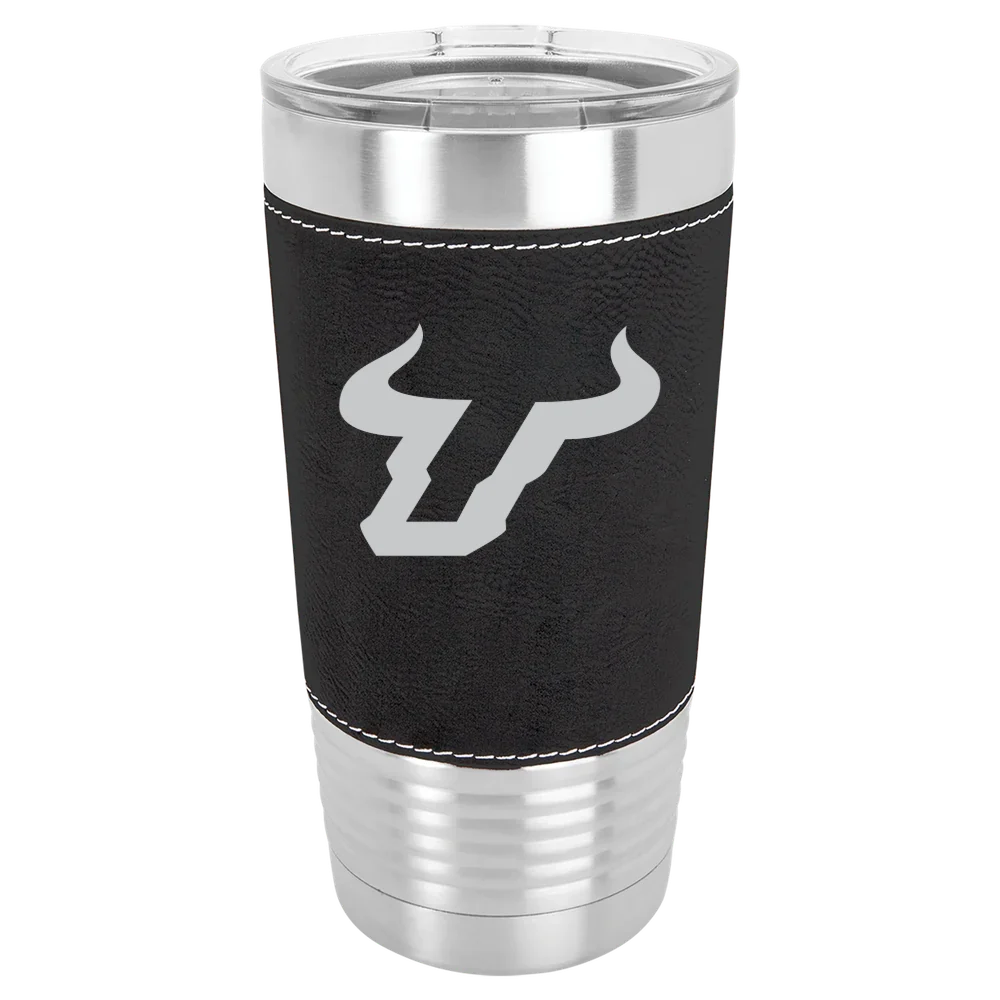 University of South Florida Polar Camel 20 oz. Leatherette Grip Tumbler with Standard Lid