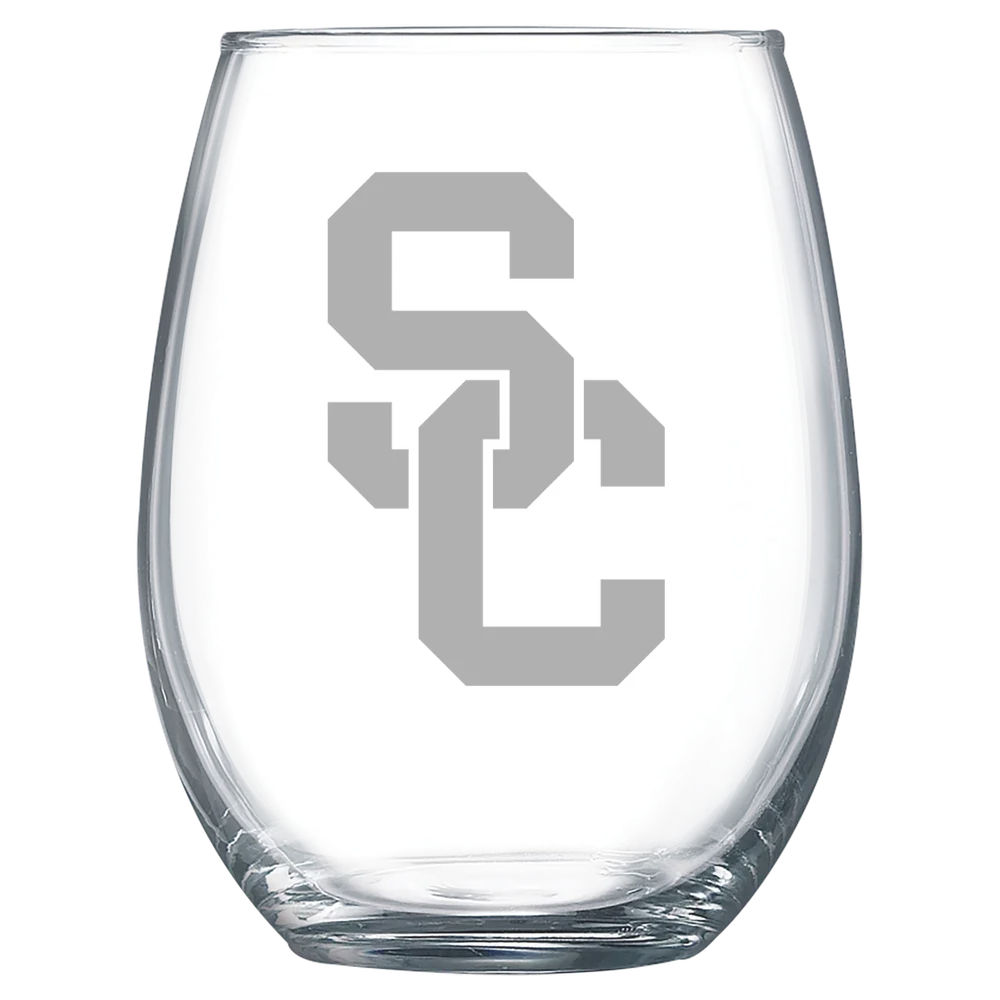 University of Southern California Polar Camel 15 oz. Stemless Wine Glass