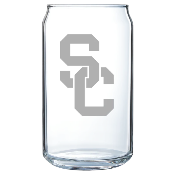University of Southern California Polar Camel 16 oz. Can Glass