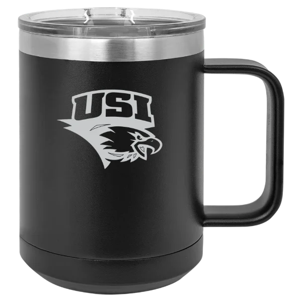 University of Southern Indiana Polar Camel 15 oz. Mug with Slider Lid