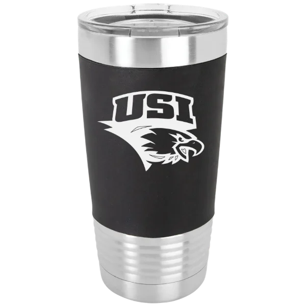 University of Southern Indiana Polar Camel 20 oz. Silicone Grip Tumbler with Standard Lid