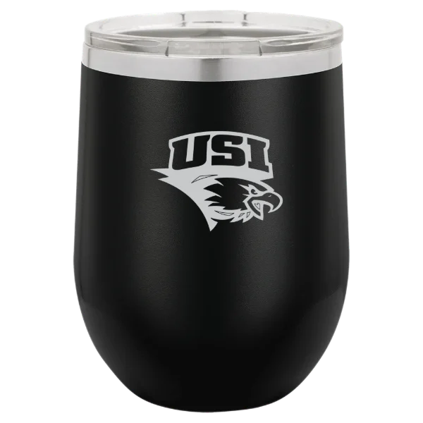 University of Southern Indiana Polar Camel 12 oz. Stemless Wine Tumbler