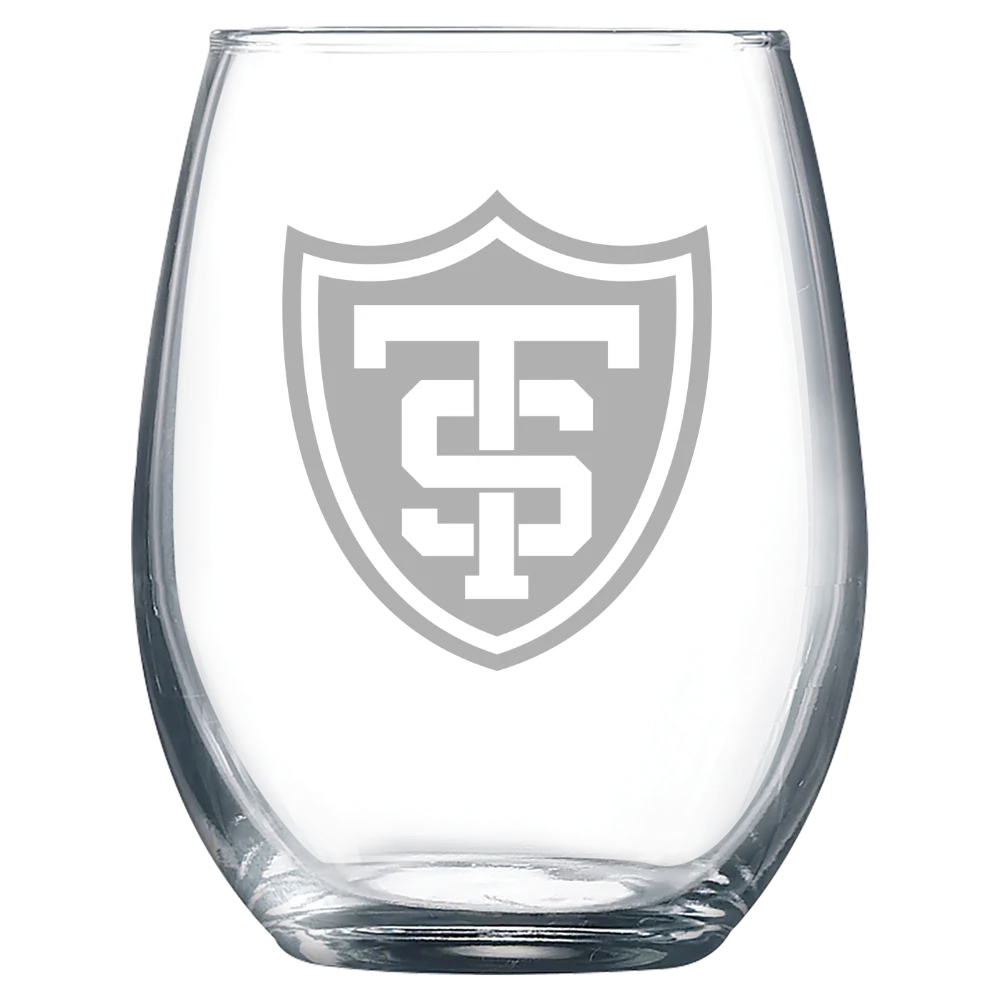 University of St. Thomas (Minnesota) Polar Camel 9 oz. Stemless Wine Glass