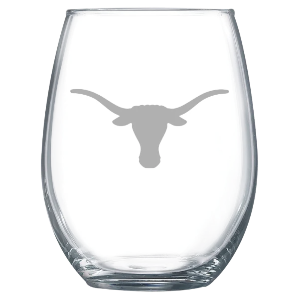 University of Texas at Austin Polar Camel 15 oz. Stemless Wine Glass