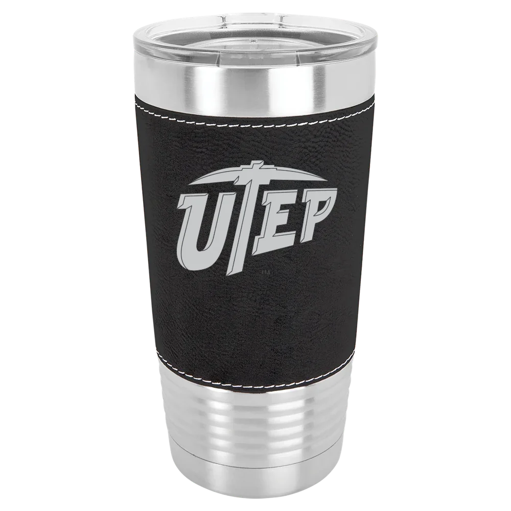 University of Texas at El Paso Polar Camel 20 oz. Leatherette Grip Tumbler with Standard Lid