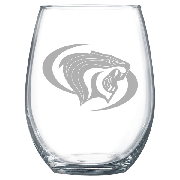 University of the Pacific Polar Camel 15 oz. Stemless Wine Glass