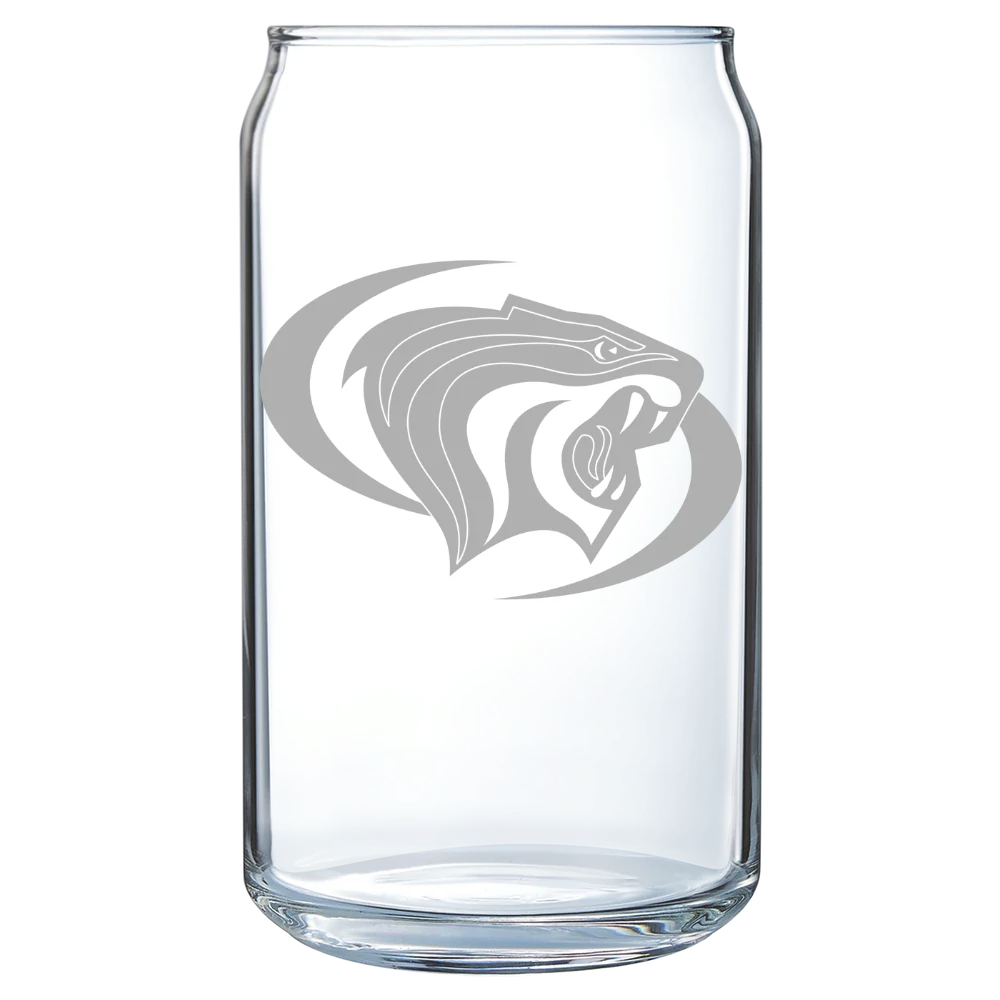 University of the Pacific Polar Camel 16 oz. Can Glass