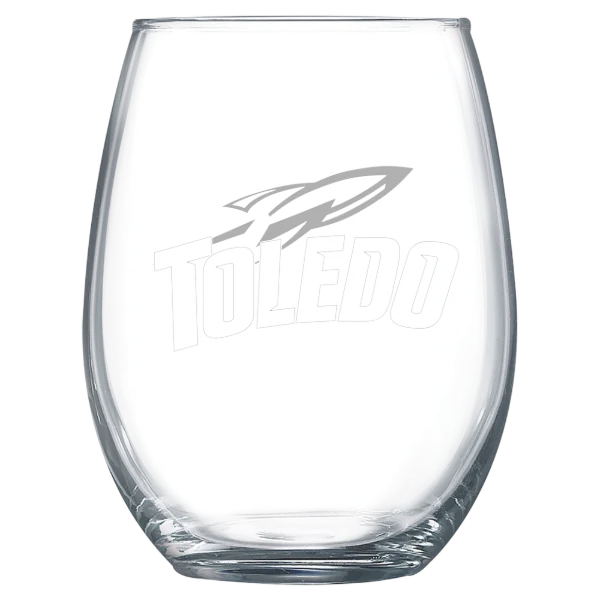 University of Toledo Polar Camel 15 oz. Stemless Wine Glass