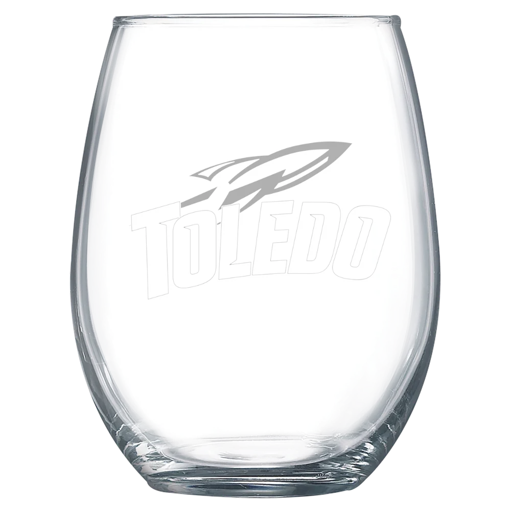 University of Toledo Polar Camel 15 oz. Stemless Wine Glass