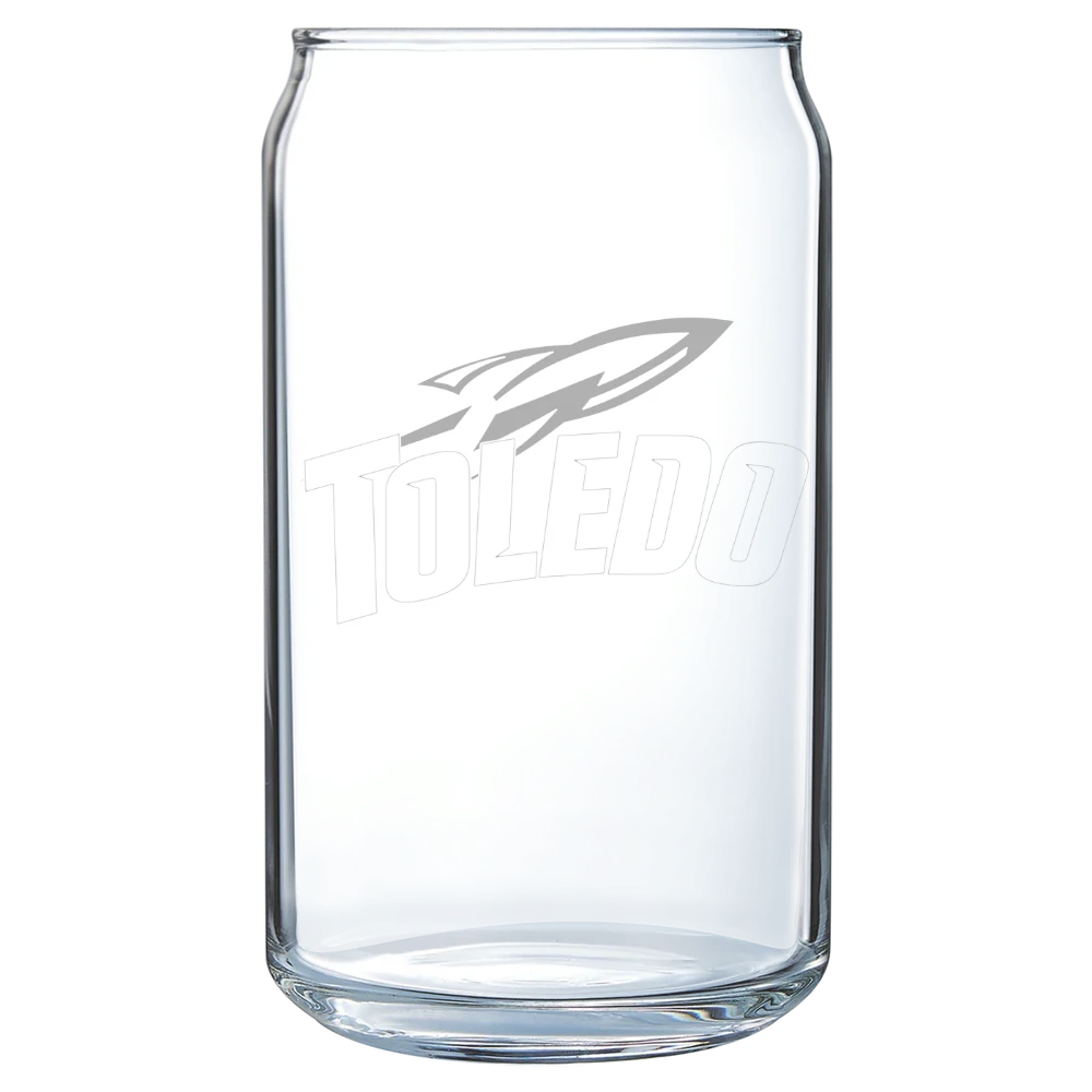 University of Toledo Polar Camel 16 oz. Can Glass
