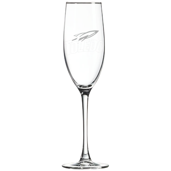 University of Toledo Polar Camel 8 oz. Champagne Flute