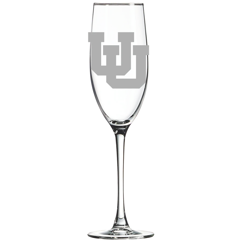 University of Utah Polar Camel 8 oz. Champagne Flute