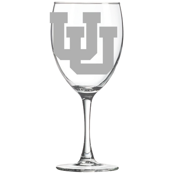 University of Utah Polar Camel 10 1/2 oz. Wine Glass