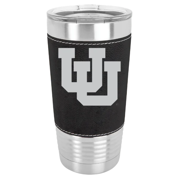 University of Utah Polar Camel 20 oz. Leatherette Grip Tumbler with Standard Lid