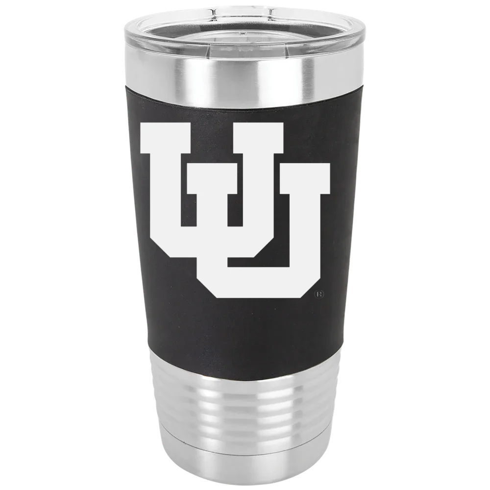 University of Utah Polar Camel 20 oz. Silicone Grip Tumbler with Standard Lid