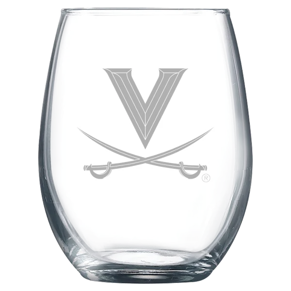 University of Virginia Polar Camel 9 oz. Stemless Wine Glass
