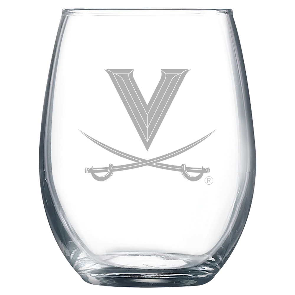 University of Virginia Polar Camel 9 oz. Stemless Wine Glass