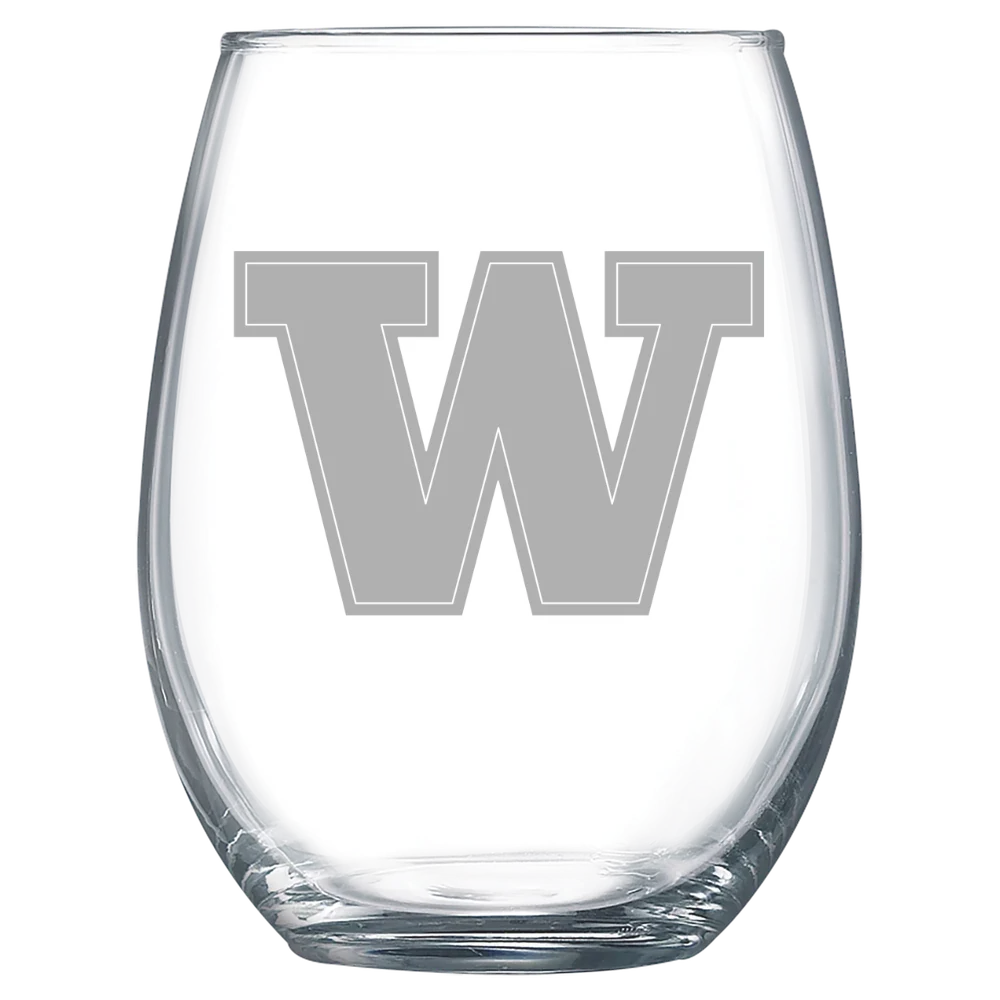 University of Washington Polar Camel 15 oz. Stemless Wine Glass