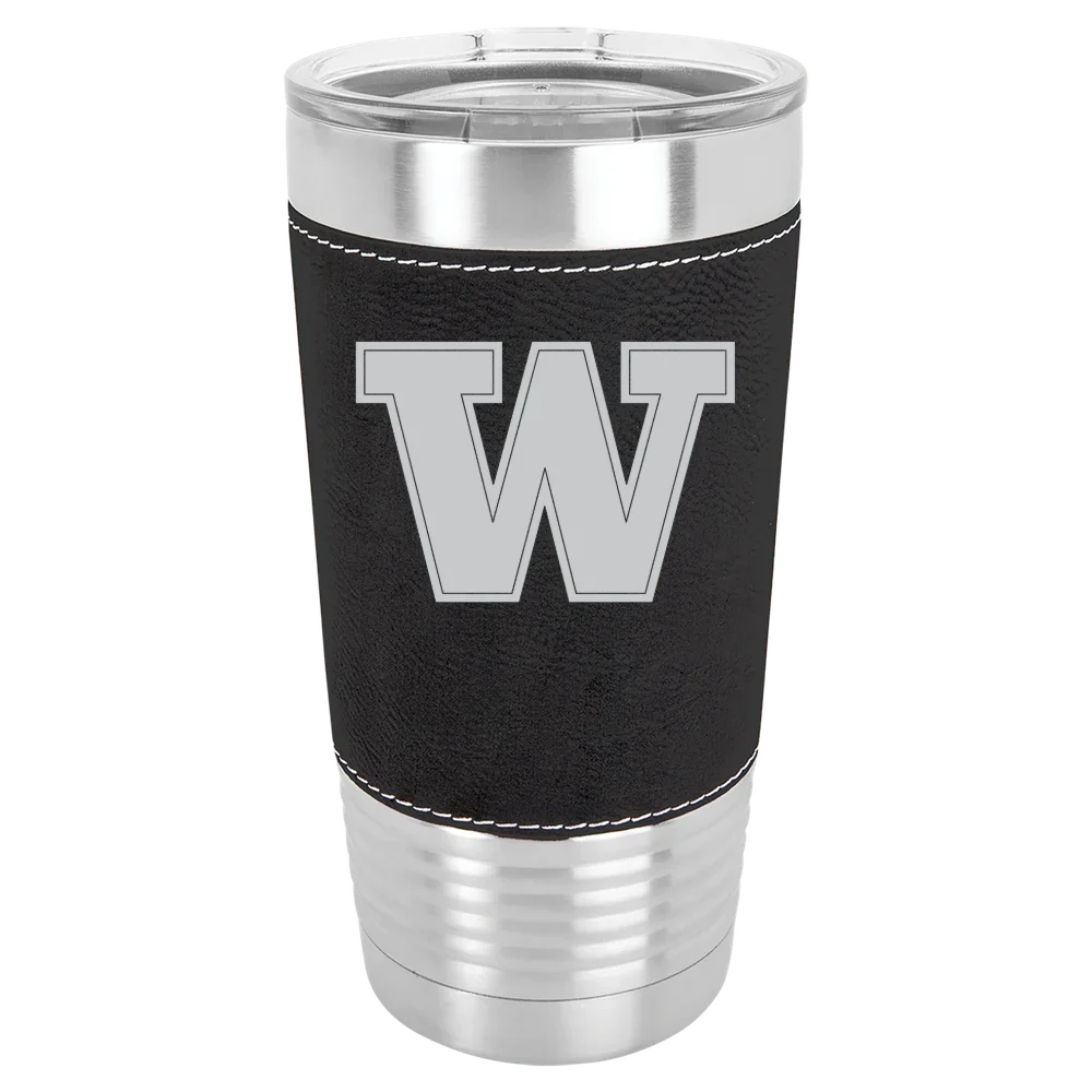 University of Washington Polar Camel 20 oz. Leatherette Grip Tumbler with Standard Lid