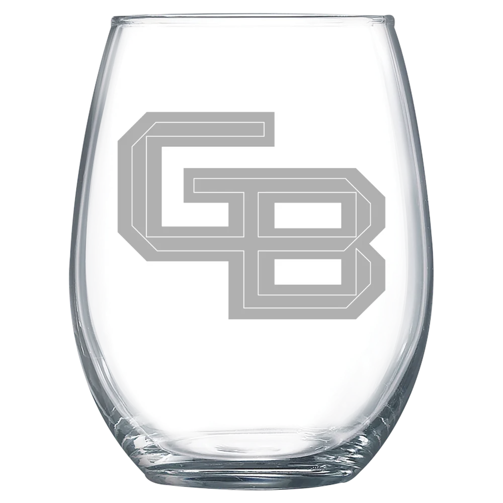 University of Wisconsin-Green Bay Polar Camel 15 oz. Stemless Wine Glass