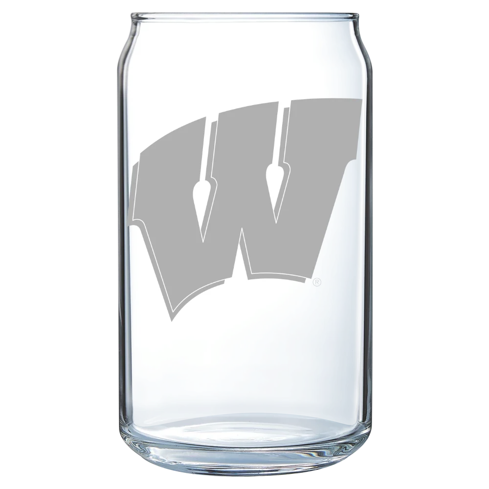 University of Wisconsin-Madison Polar Camel 16 oz. Can Glass
