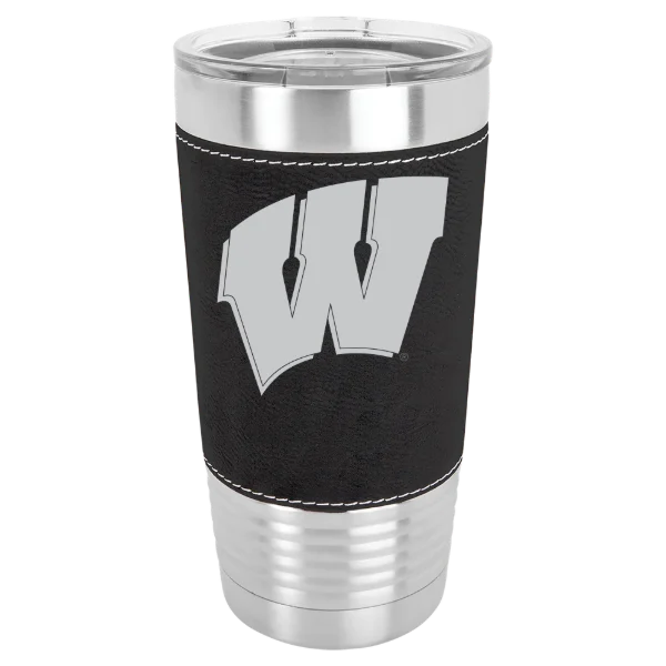 University of Wisconsin-Madison Polar Camel 20 oz. Leatherette Grip Tumbler with Standard Lid