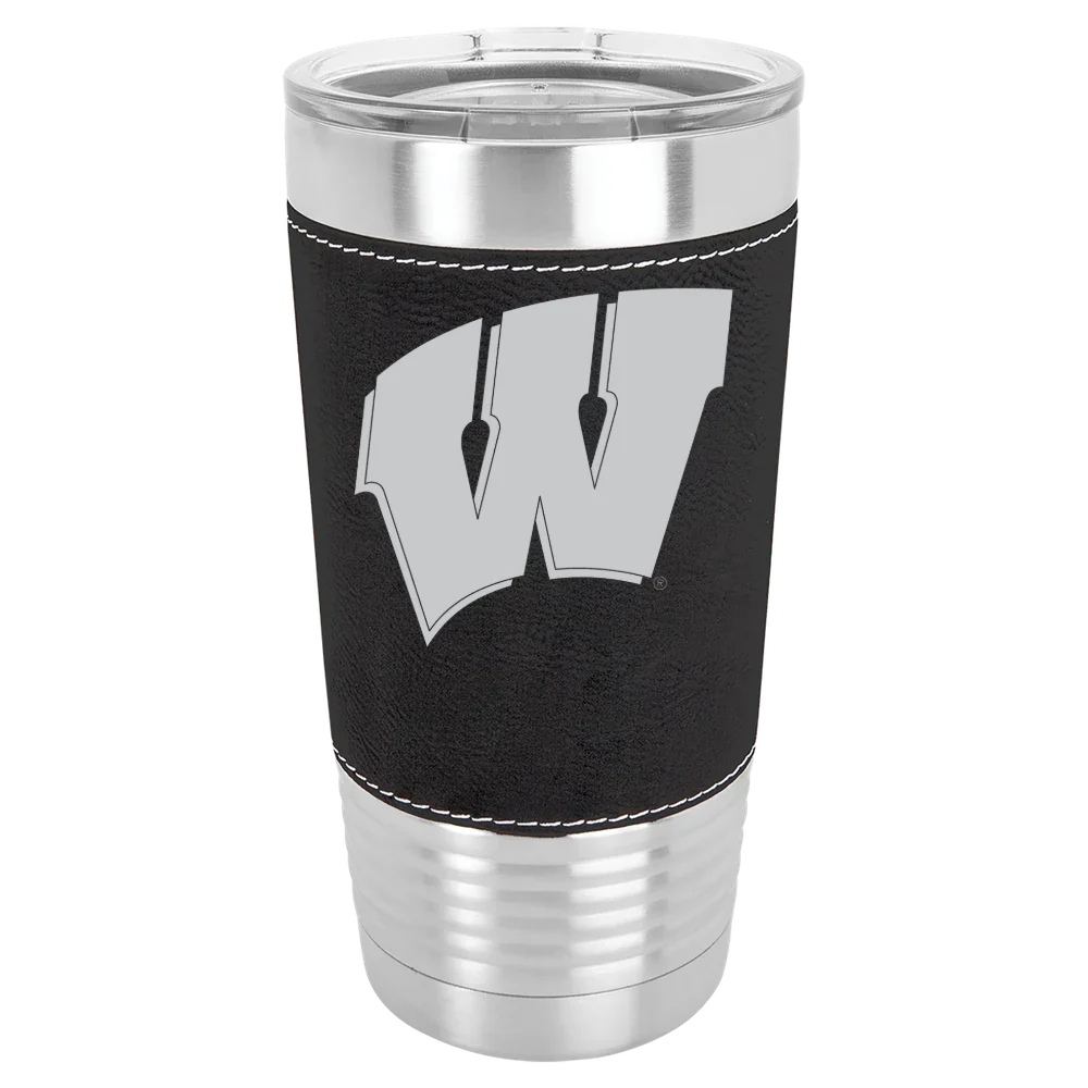 University of Wisconsin-Madison Polar Camel 20 oz. Leatherette Grip Tumbler with Standard Lid