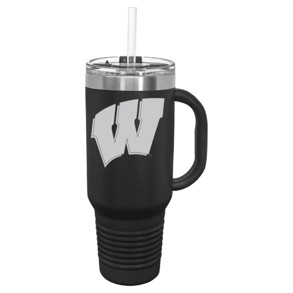 University of Wisconsin-Madison Polar Camel 40 oz. Travel Mug with Snap Lid & Straw