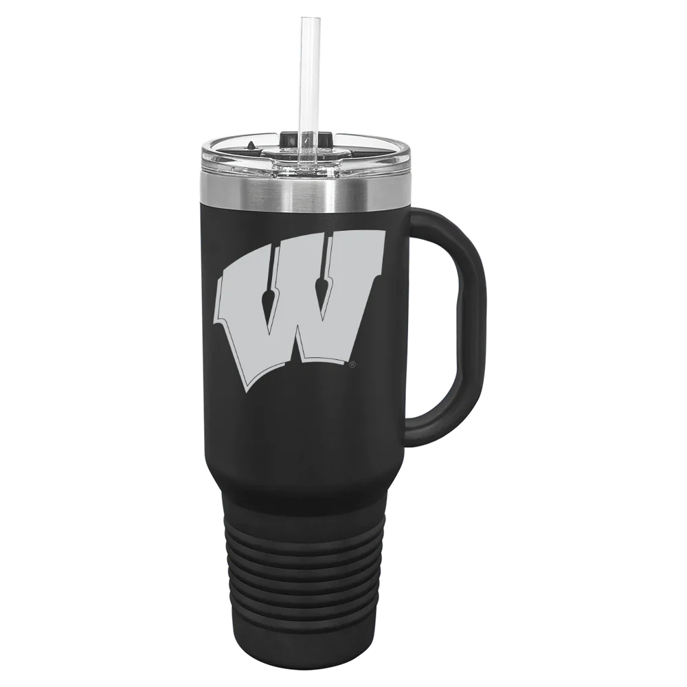 University of Wisconsin-Madison Polar Camel 40 oz. Travel Mug with Snap Lid & Straw