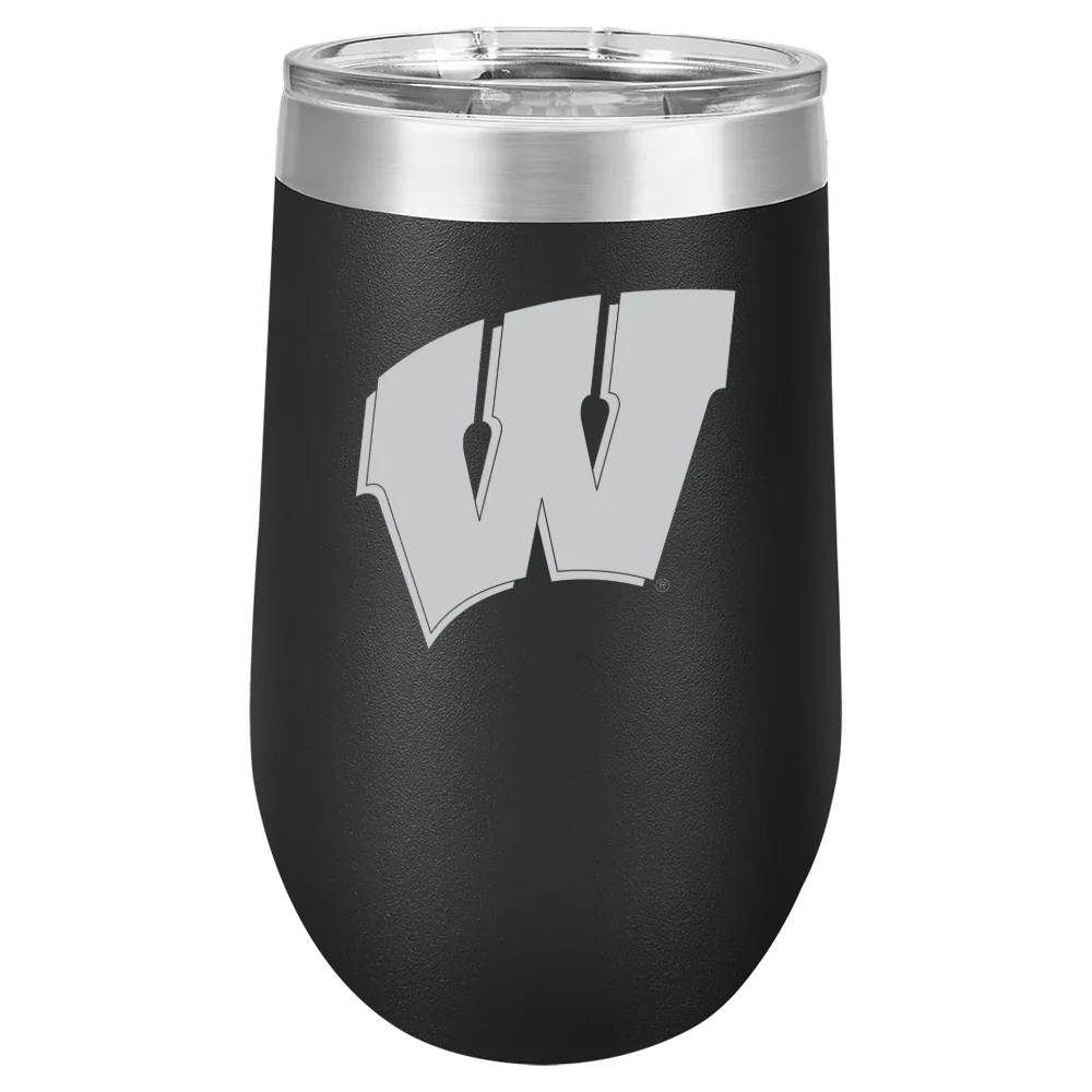University of Wisconsin-Madison Polar Camel 16 oz. Stemless Wine Tumbler