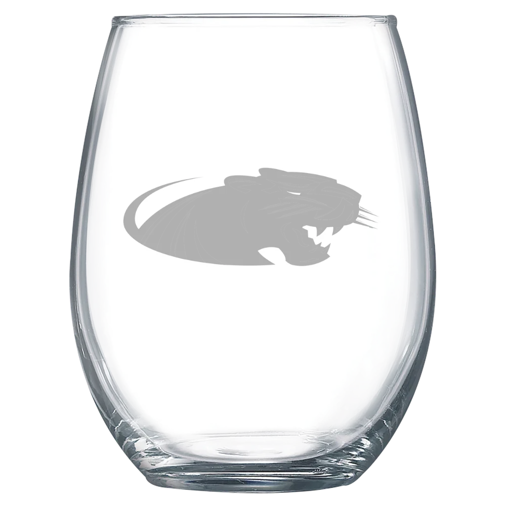 University of Wisconsin-Milwaukee Polar Camel 15 oz. Stemless Wine Glass