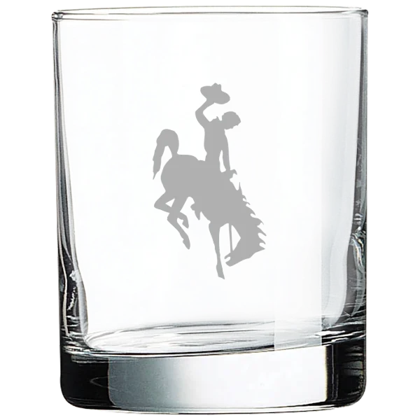 University of Wyoming Polar Camel 10 1/2 oz. On The Rocks Glass