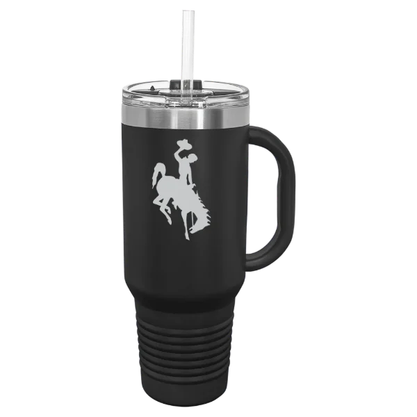 University of Wyoming Polar Camel 40 oz. Travel Mug with Snap Lid & Straw