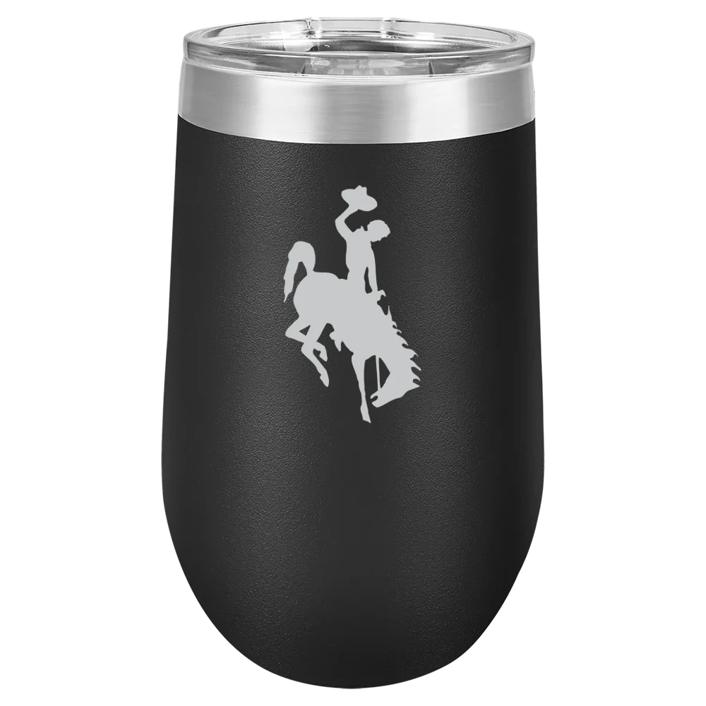 University of Wyoming Polar Camel 16 oz. Stemless Wine Tumbler