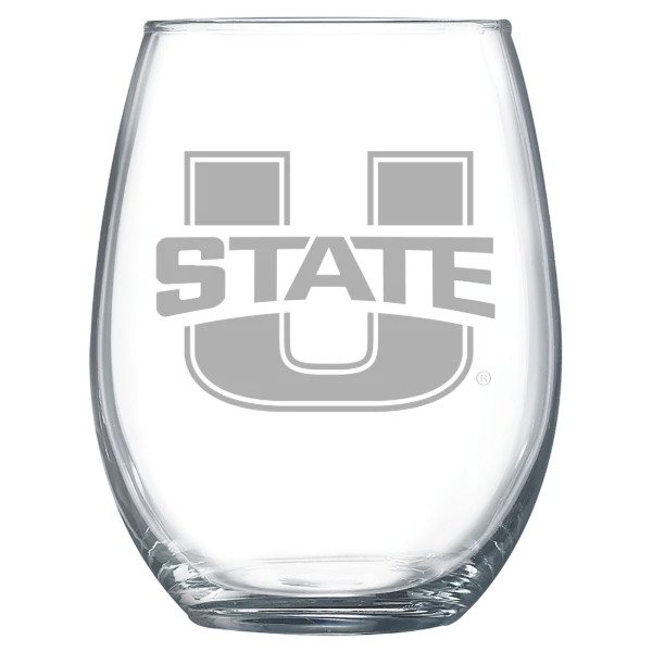 Utah State University Polar Camel 15 oz. Stemless Wine Glass