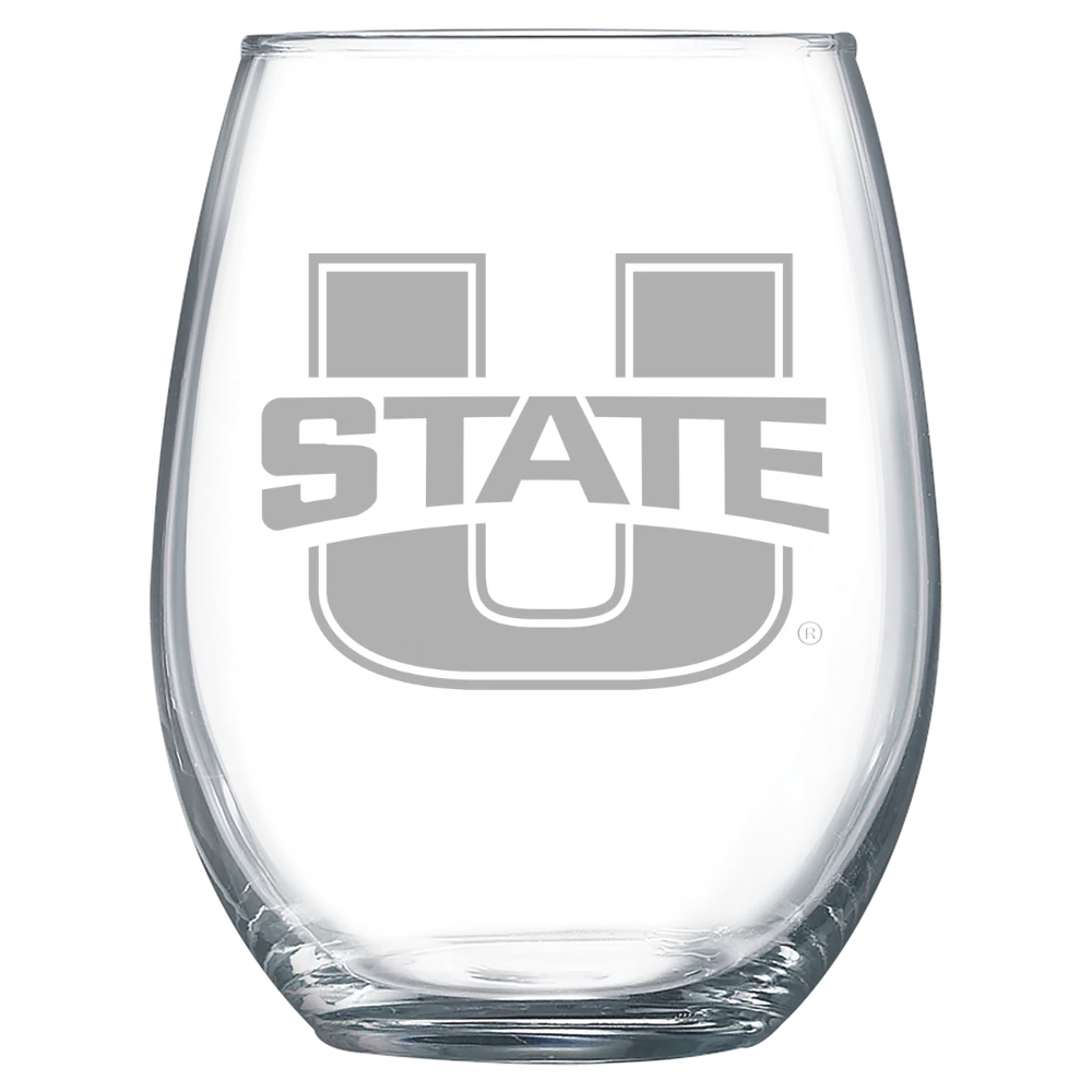 Utah State University Polar Camel 15 oz. Stemless Wine Glass