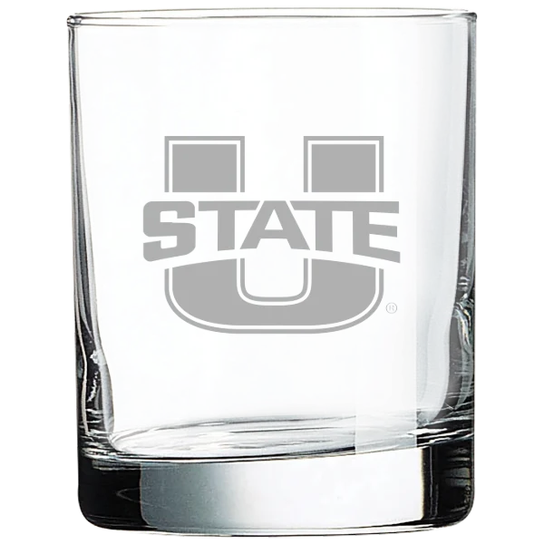 Utah State University Polar Camel 10 1/2 oz. On The Rocks Glass
