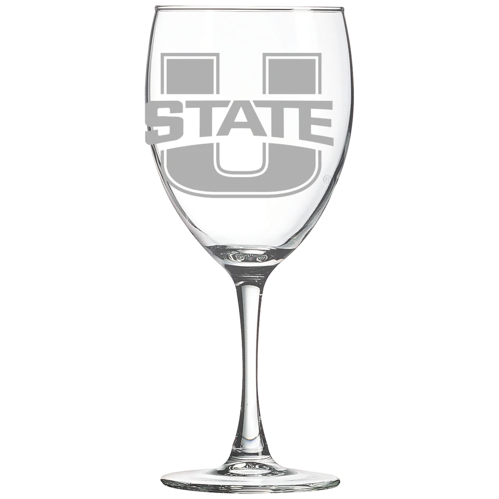 Utah State University Polar Camel 10 1/2 oz. Wine Glass