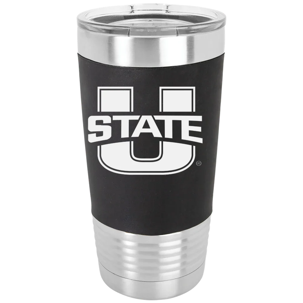 Utah State University Polar Camel 20 oz. Silicone Grip Tumbler with Standard Lid