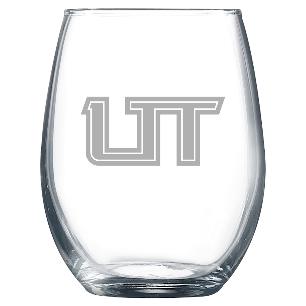 Utah Tech University Polar Camel 9 oz. Stemless Wine Glass