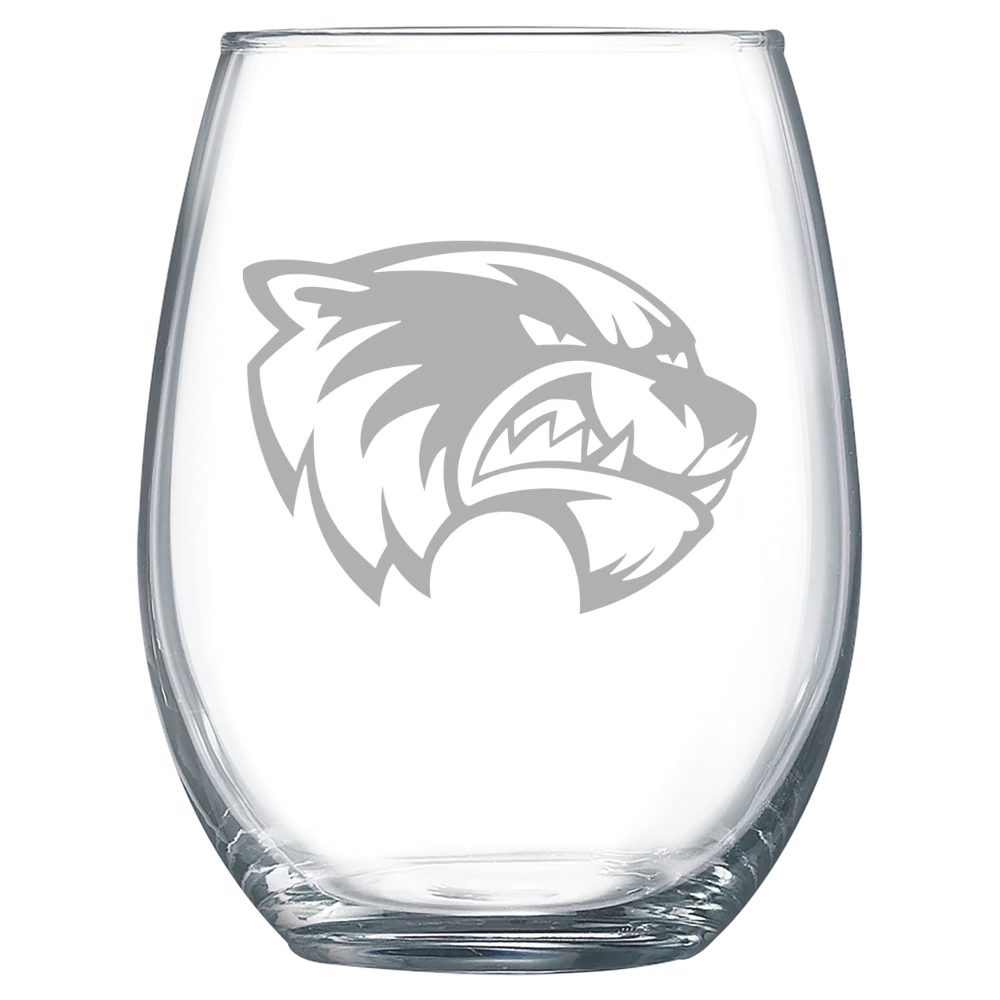 Utah Valley University Polar Camel 15 oz. Stemless Wine Glass