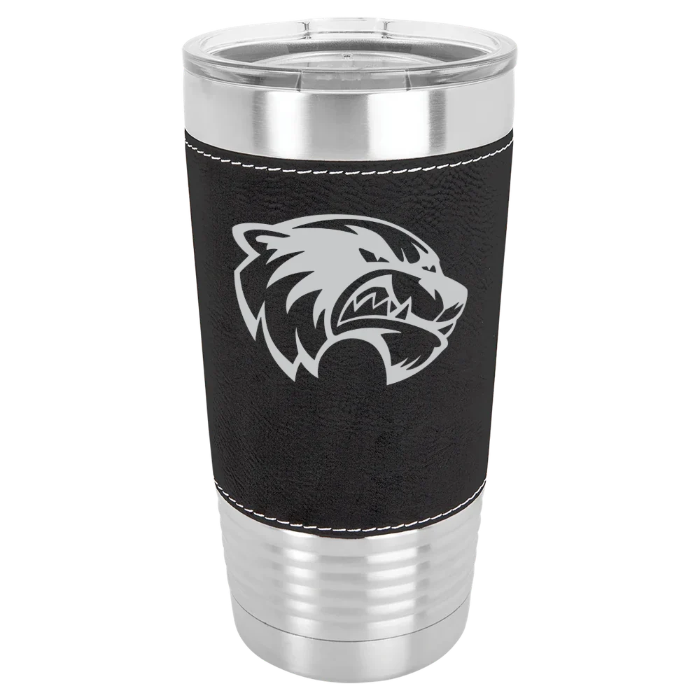 Utah Valley University Polar Camel 20 oz. Leatherette Grip Tumbler with Standard Lid