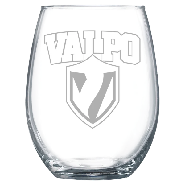 Valparaiso University Polar Camel 15 oz. Stemless Wine Glass