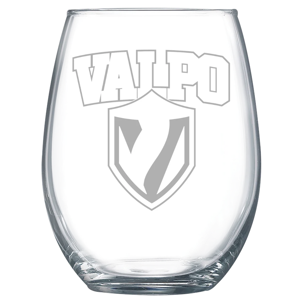 Valparaiso University Polar Camel 15 oz. Stemless Wine Glass